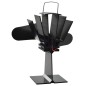 vidaXL Ofenventilator Wärmebetrieben 2 Blätter Schwarz vidaXL Ofenventilator Wärmebetrieben 2 Blätter Schwarz