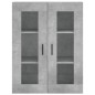 Highboard Betongrau 69,5x34x180 cm Holzwerkstoff Highboard Betongrau 69,5x34x180 cm Holzwerkstoff