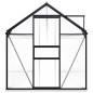 vidaXL Gewächshaus mit Fundament Anthrazit Aluminium 8,17 m² vidaXL Gewächshaus mit Fundament Anthrazit Aluminium 8,17 m²