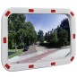 Verkehrsspiegel Konvex Viereckig 40×60 cm mit Reflektoren Verkehrsspiegel Konvex Viereckig 40×60 cm mit Reflektoren