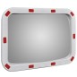 Verkehrsspiegel Konvex Viereckig 40×60 cm mit Reflektoren Verkehrsspiegel Konvex Viereckig 40×60 cm mit Reflektoren