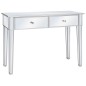 vidaXL Verspiegelter Konsolentisch aus MDF und Glas 106,5x38x76,5 cm vidaXL Verspiegelter Konsolentisch aus MDF und Glas 106,5x38x76,5 cm