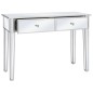 vidaXL Verspiegelter Konsolentisch aus MDF und Glas 106,5x38x76,5 cm vidaXL Verspiegelter Konsolentisch aus MDF und Glas 106,5x38x76,5 cm