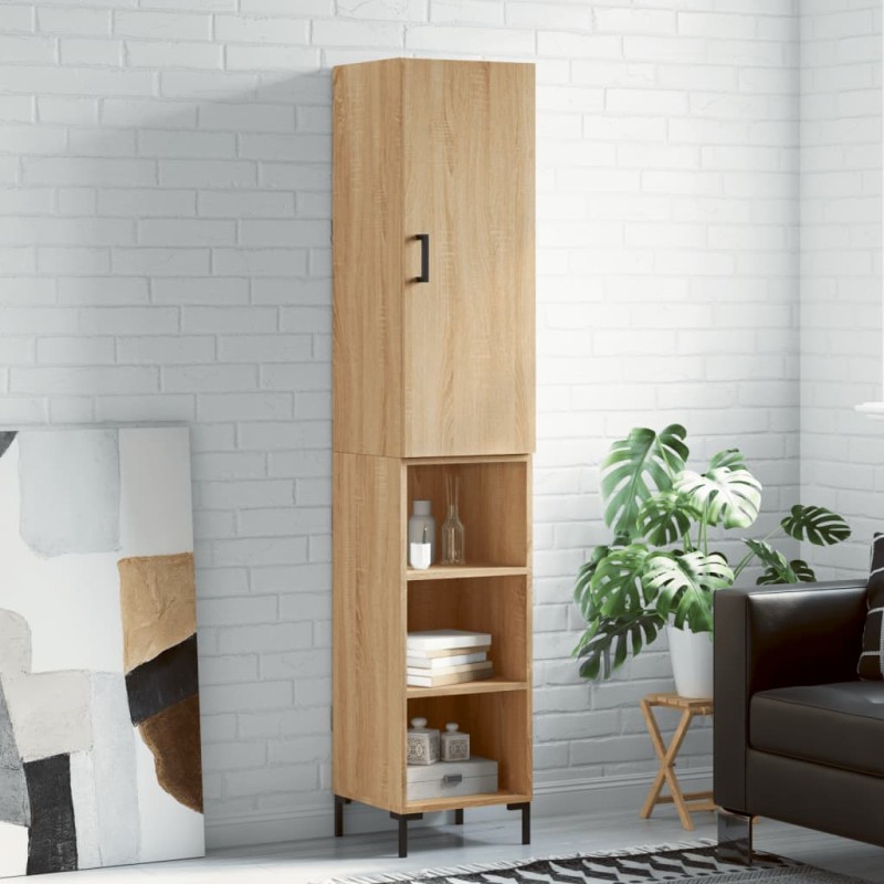 Highboard Sonoma-Eiche 34,5x34x180 cm Holzwerkstoff Highboard Sonoma-Eiche 34,5x34x180 cm Holzwerkstoff