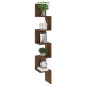 Wand-Eckregal Braun Eichen-Optik 20x20x127,5 cm Holzwerkstoff Wand-Eckregal Braun Eichen-Optik 20x20x127,5 cm Holzwerkstoff