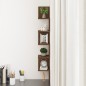 Wand-Eckregal Braun Eichen-Optik 20x20x127,5 cm Holzwerkstoff Wand-Eckregal Braun Eichen-Optik 20x20x127,5 cm Holzwerkstoff