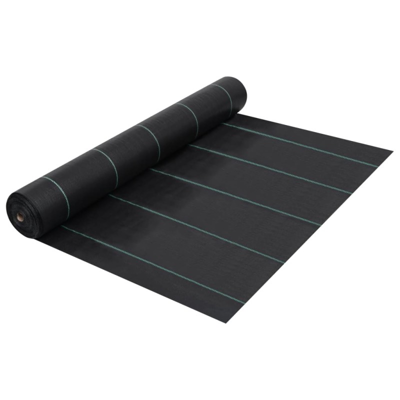 vidaXL Unkrautfolie Schwarz 2x50 m PP vidaXL Unkrautfolie Schwarz 2x50 m PP