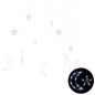 Lichterketten Stern und Mond Fernbedienung 138 LEDs Kaltweiß Lichterketten Stern und Mond Fernbedienung 138 LEDs Kaltweiß