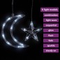 Lichterketten Stern und Mond Fernbedienung 138 LEDs Kaltweiß Lichterketten Stern und Mond Fernbedienung 138 LEDs Kaltweiß