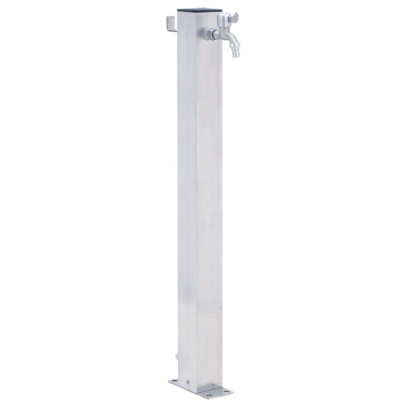 Wassersäule für den Garten 80 cm Edelstahl Quadratisch Wassersäule für den Garten 80 cm Edelstahl Quadratisch