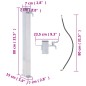 Wassersäule für den Garten 80 cm Edelstahl Quadratisch Wassersäule für den Garten 80 cm Edelstahl Quadratisch