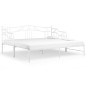 Ausziehsofa Bettgestell Weiß Metall 90x200 cm Ausziehsofa Bettgestell Weiß Metall 90x200 cm