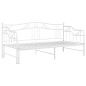 Ausziehsofa Bettgestell Weiß Metall 90x200 cm Ausziehsofa Bettgestell Weiß Metall 90x200 cm