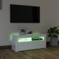 TV-Schrank mit LED-Leuchten Hochglanz-Weiß 90x35x40 cm TV-Schrank mit LED-Leuchten Hochglanz-Weiß 90x35x40 cm