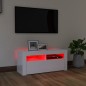 TV-Schrank mit LED-Leuchten Hochglanz-Weiß 90x35x40 cm TV-Schrank mit LED-Leuchten Hochglanz-Weiß 90x35x40 cm