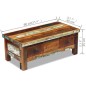 Couchtisch mit Schubladen Altholz 90x45x35 cm Couchtisch mit Schubladen Altholz 90x45x35 cm