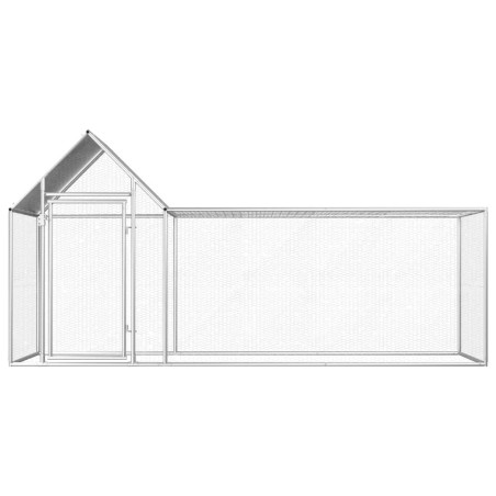 vidaXL Hühnerstall 3x1x1,5 m Verzinkter Stahl