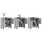 Sideboards 3 Stk. Grau Sonoma Holzwerkstoff Sideboards 3 Stk. Grau Sonoma Holzwerkstoff