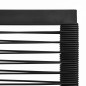 Gartenstühle 4 Stk. Seil Rattan Schwarz Gartenstühle 4 Stk. Seil Rattan Schwarz