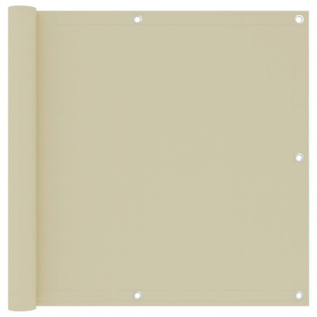 vidaXL Balkon-Sichtschutz Creme 90x300 cm Oxford-Gewebe
