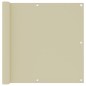 vidaXL Balkon-Sichtschutz Creme 90x300 cm Oxford-Gewebe vidaXL Balkon-Sichtschutz Creme 90x300 cm Oxford-Gewebe