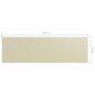 vidaXL Balkon-Sichtschutz Creme 90x300 cm Oxford-Gewebe vidaXL Balkon-Sichtschutz Creme 90x300 cm Oxford-Gewebe