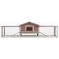 Kaninchenstall Mokka 310x70x87 cm Kiefer & Tanne Massivholz Kaninchenstall Mokka 310x70x87 cm Kiefer & Tanne Massivholz