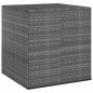 Garten-Kissenbox PE Rattan 100x97,5x104 cm Grau Garten-Kissenbox PE Rattan 100x97,5x104 cm Grau