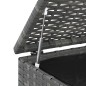 Garten-Kissenbox PE Rattan 100x97,5x104 cm Grau Garten-Kissenbox PE Rattan 100x97,5x104 cm Grau