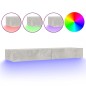 vidaXL TV-Schrank mit LED-Leuchten Betongrau 120x35x15,5 cm vidaXL TV-Schrank mit LED-Leuchten Betongrau 120x35x15,5 cm