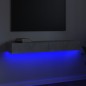 vidaXL TV-Schrank mit LED-Leuchten Betongrau 120x35x15,5 cm vidaXL TV-Schrank mit LED-Leuchten Betongrau 120x35x15,5 cm