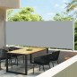 Ausziehbare Seitenmarkise 600x160 cm Grau Ausziehbare Seitenmarkise 600x160 cm Grau