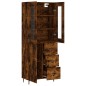 Highboard Räuchereiche 69,5x34x180 cm Holzwerkstoff Highboard Räuchereiche 69,5x34x180 cm Holzwerkstoff
