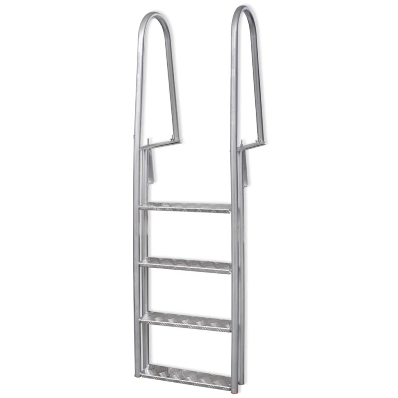 Steg-/Poolleiter 4-stufig Aluminium 167 cm Steg-/Poolleiter 4-stufig Aluminium 167 cm