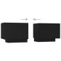 vidaXL TV-Schrank Schwarz 100x35x40 cm Holzwerkstoff vidaXL TV-Schrank Schwarz 100x35x40 cm Holzwerkstoff