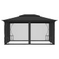 Pavillon mit Netz 300x400x265 cm Anthrazit Pavillon mit Netz 300x400x265 cm Anthrazit
