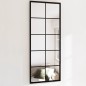 Wandspiegel Schwarz 100x40 cm Metall Wandspiegel Schwarz 100x40 cm Metall