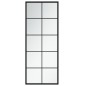 Wandspiegel Schwarz 100x40 cm Metall Wandspiegel Schwarz 100x40 cm Metall