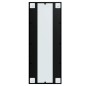 Wandspiegel Schwarz 100x40 cm Metall Wandspiegel Schwarz 100x40 cm Metall