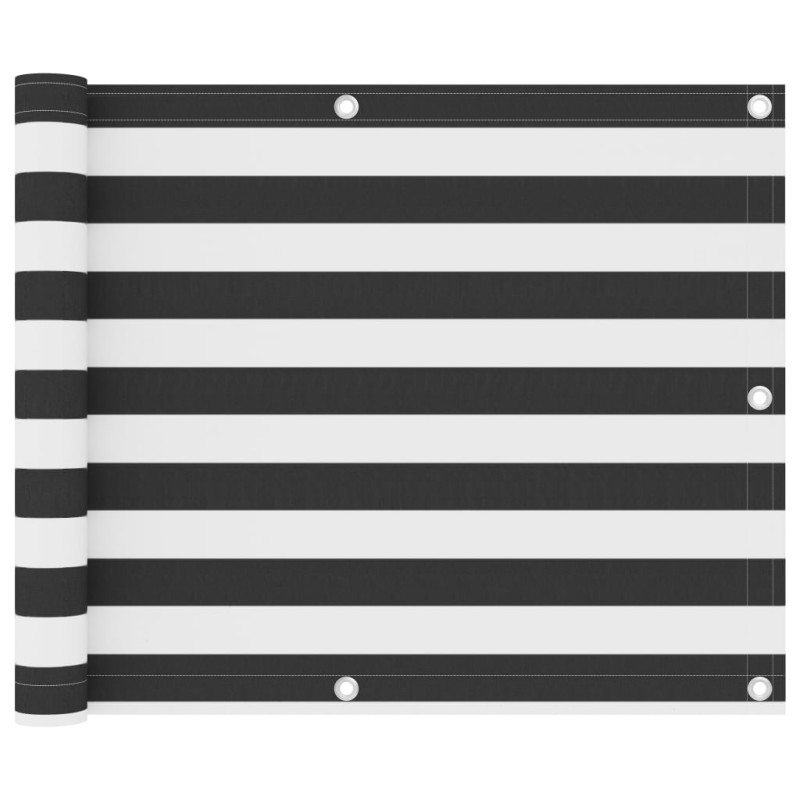 Balkon-Sichtschutz Anthrazit und Weiß 75x300 cm Oxford-Gewebe Balkon-Sichtschutz Anthrazit und Weiß 75x300 cm Oxford-Gewebe