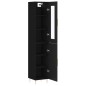 Highboard Schwarz 34,5x34x180 cm Holzwerkstoff Highboard Schwarz 34,5x34x180 cm Holzwerkstoff