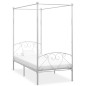 Himmelbett-Gestell Weiß Metall 120 x 200 cm Himmelbett-Gestell Weiß Metall 120 x 200 cm