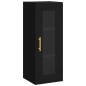 Highboard Schwarz 34,5x34x180 cm Holzwerkstoff Highboard Schwarz 34,5x34x180 cm Holzwerkstoff