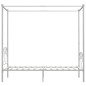 Himmelbett-Gestell Weiß Metall 120 x 200 cm Himmelbett-Gestell Weiß Metall 120 x 200 cm