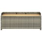Gartenbank mit Stauraum 120 cm Poly Rattan Grau Gartenbank mit Stauraum 120 cm Poly Rattan Grau