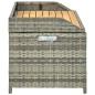 Gartenbank mit Stauraum 120 cm Poly Rattan Grau Gartenbank mit Stauraum 120 cm Poly Rattan Grau