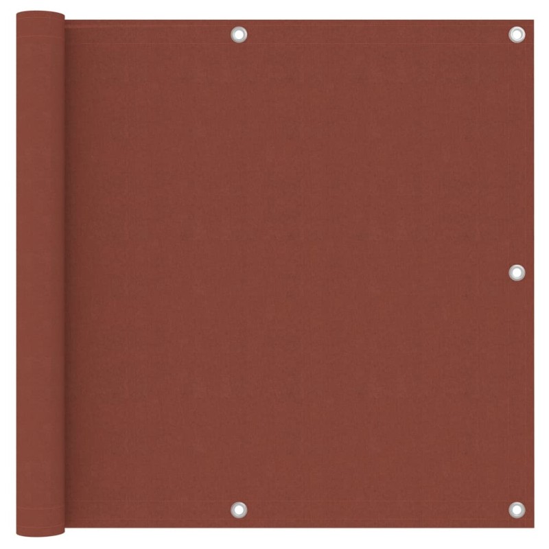 Balkon-Sichtschutz Terracotta-Rot 90x300 cm Oxford-Gewebe Balkon-Sichtschutz Terracotta-Rot 90x300 cm Oxford-Gewebe