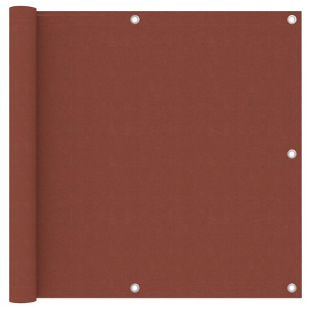 Balkon-Sichtschutz Terracotta-Rot 90x300 cm Oxford-Gewebe