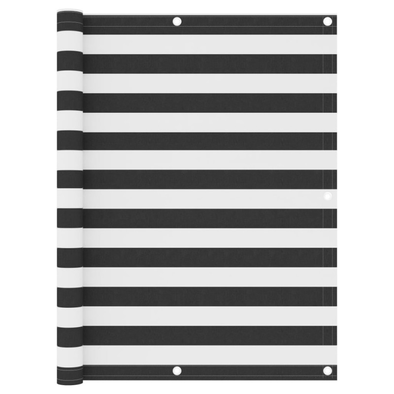 Balkon-Sichtschutz Anthrazit und Weiß 120x400 cm Oxford-Gewebe Balkon-Sichtschutz Anthrazit und Weiß 120x400 cm Oxford-Gewebe