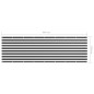 Balkon-Sichtschutz Anthrazit und Weiß 120x400 cm Oxford-Gewebe Balkon-Sichtschutz Anthrazit und Weiß 120x400 cm Oxford-Gewebe
